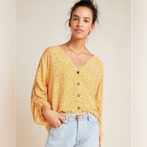 Maeve by Anthropologie Floral Blouse